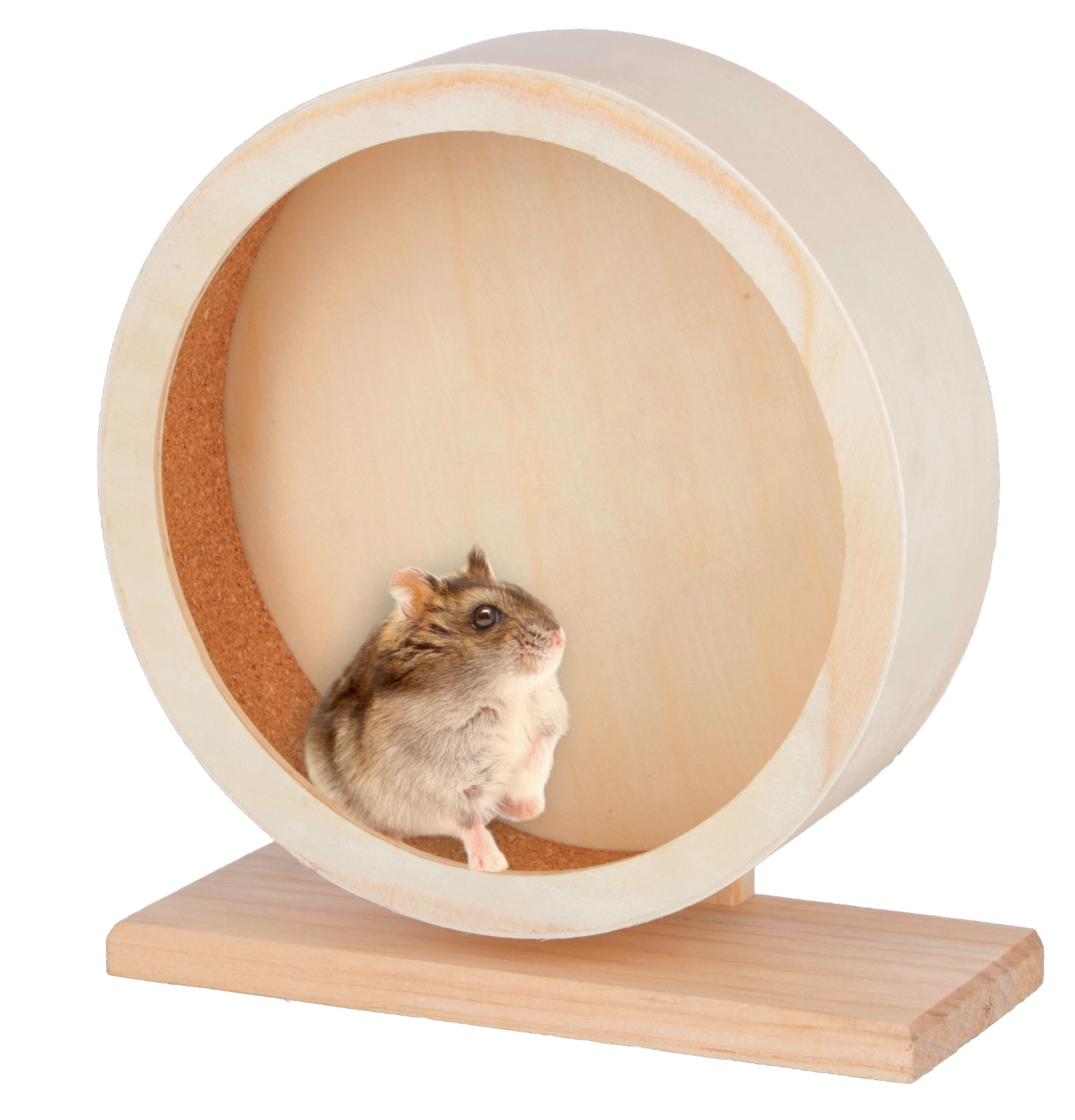 Kerbl Rodent Agility Ruota Criceto Legno Sughero Silenziosa
