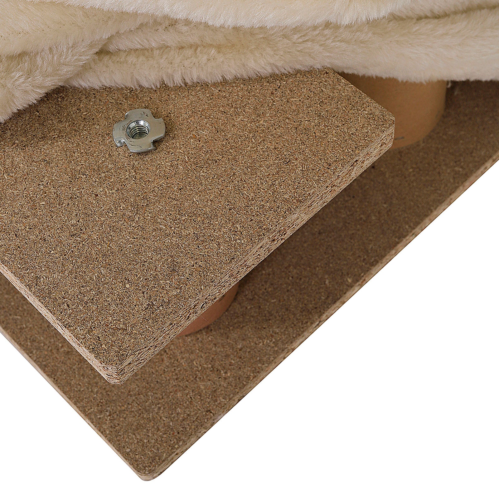 Lionto Hundetreppe scala beige 36x46x34 cm peluche