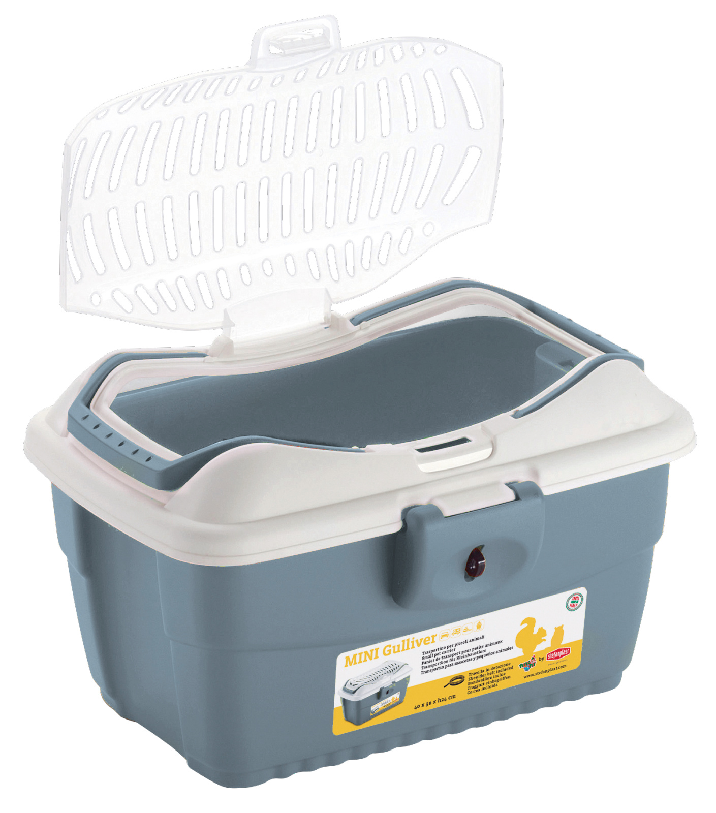 Kerbl Pet Mini Gulliver trasportino plastica apertura sopra