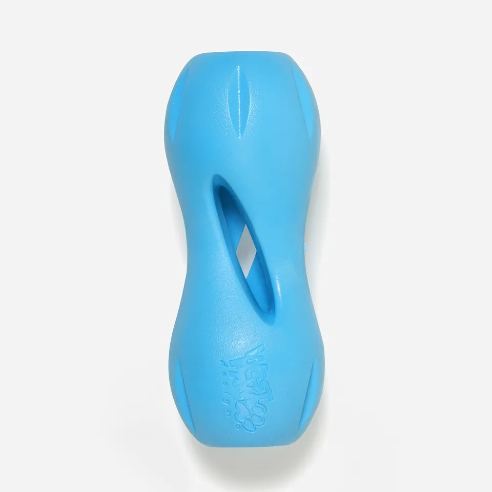 West Paw Qwizl blu gioco dentale cani Zogoflex riciclato