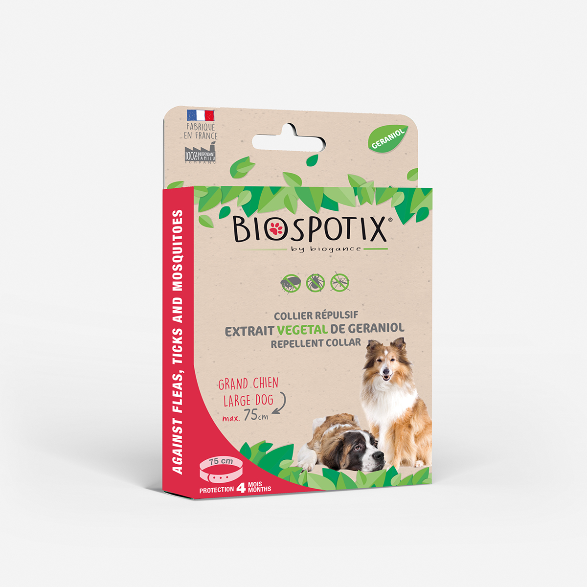 Biogance Biospotix collare cane grande geraniolo