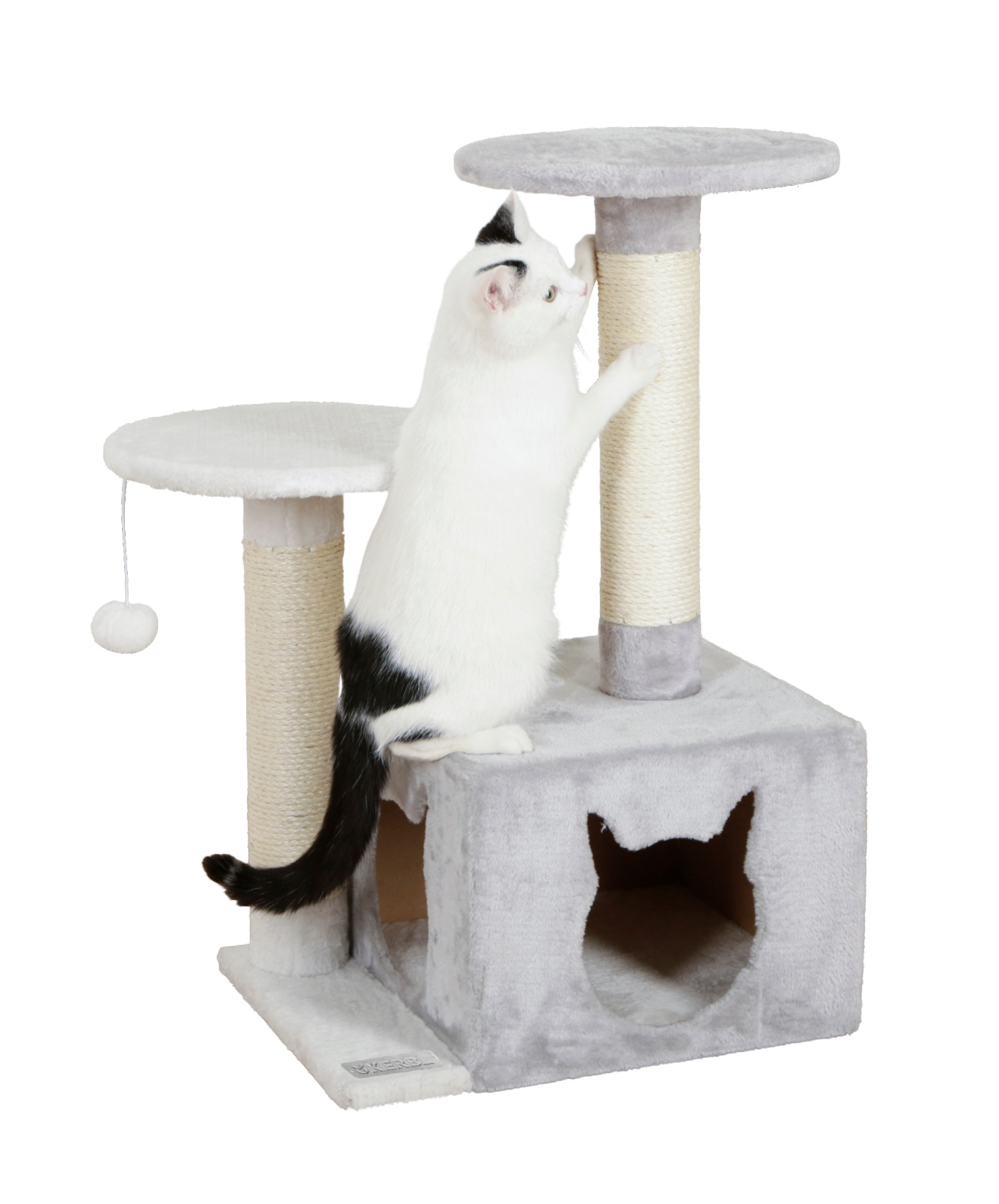 Kerbl Pet Saphir Light albero tiragraffi gatto con cuccia