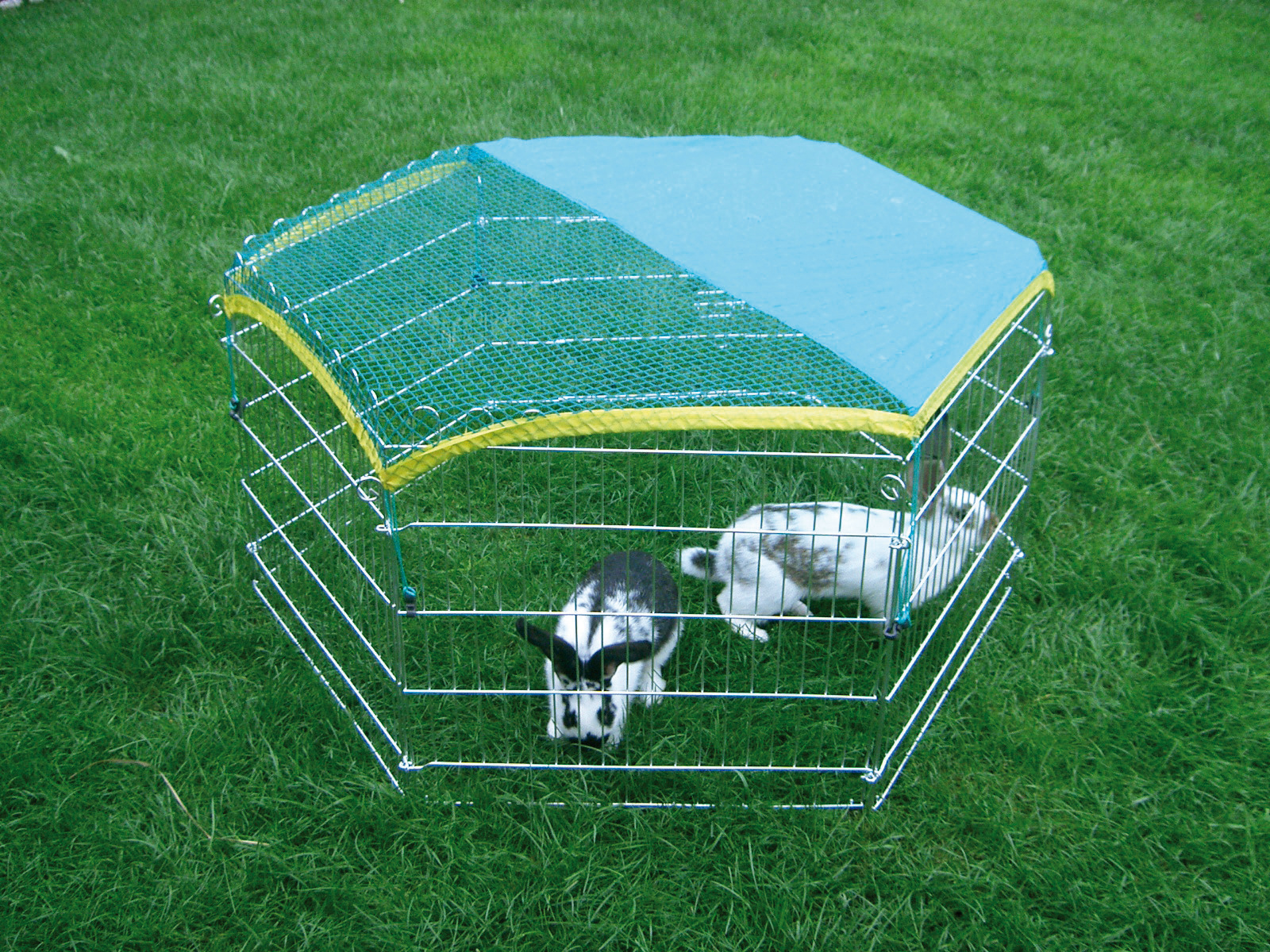 Kerbl Pet Recinto Esterno 6 Lati Conigli 6x56,5 cm con Rete