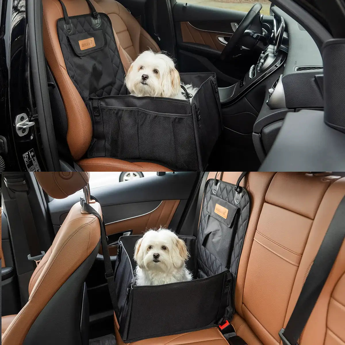 Rudelkönig Reisen mit Hund Autositz seggiolino auto nero