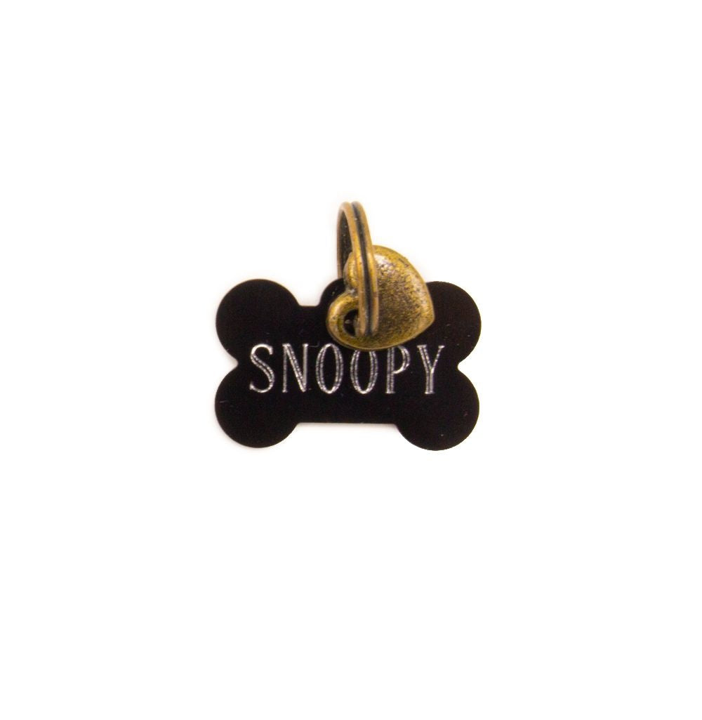 Dog with a Mission Penning medaglietta cane osso nero S
