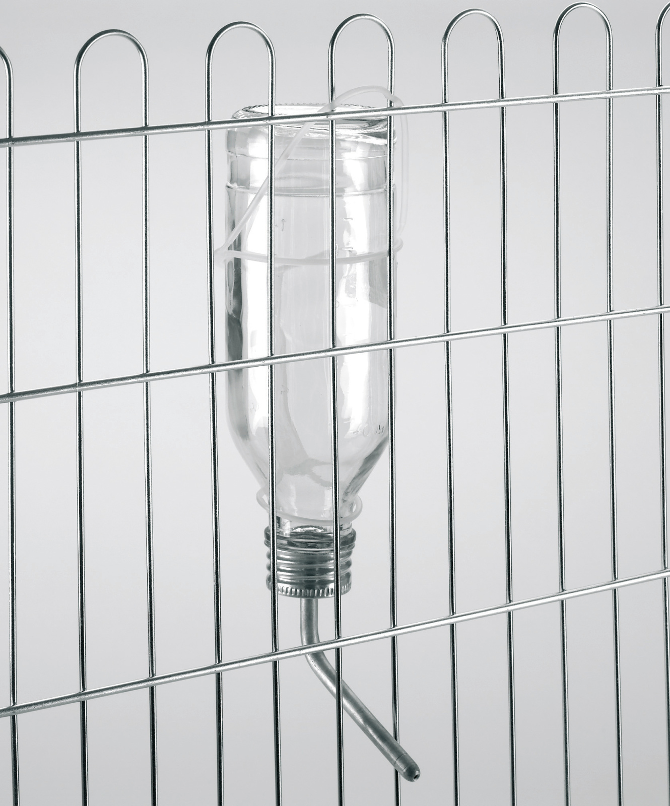 Kerbl Pet Bottiglia Beverino Conigli Tubo Alluminio con Gancio
