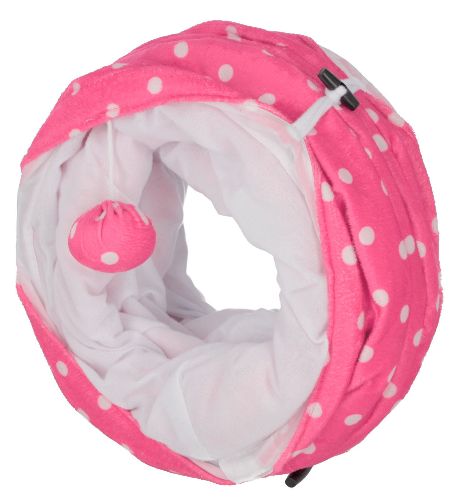 Kerbl Pet Puntino tunnel gatto nylon 3 uscite con pallina