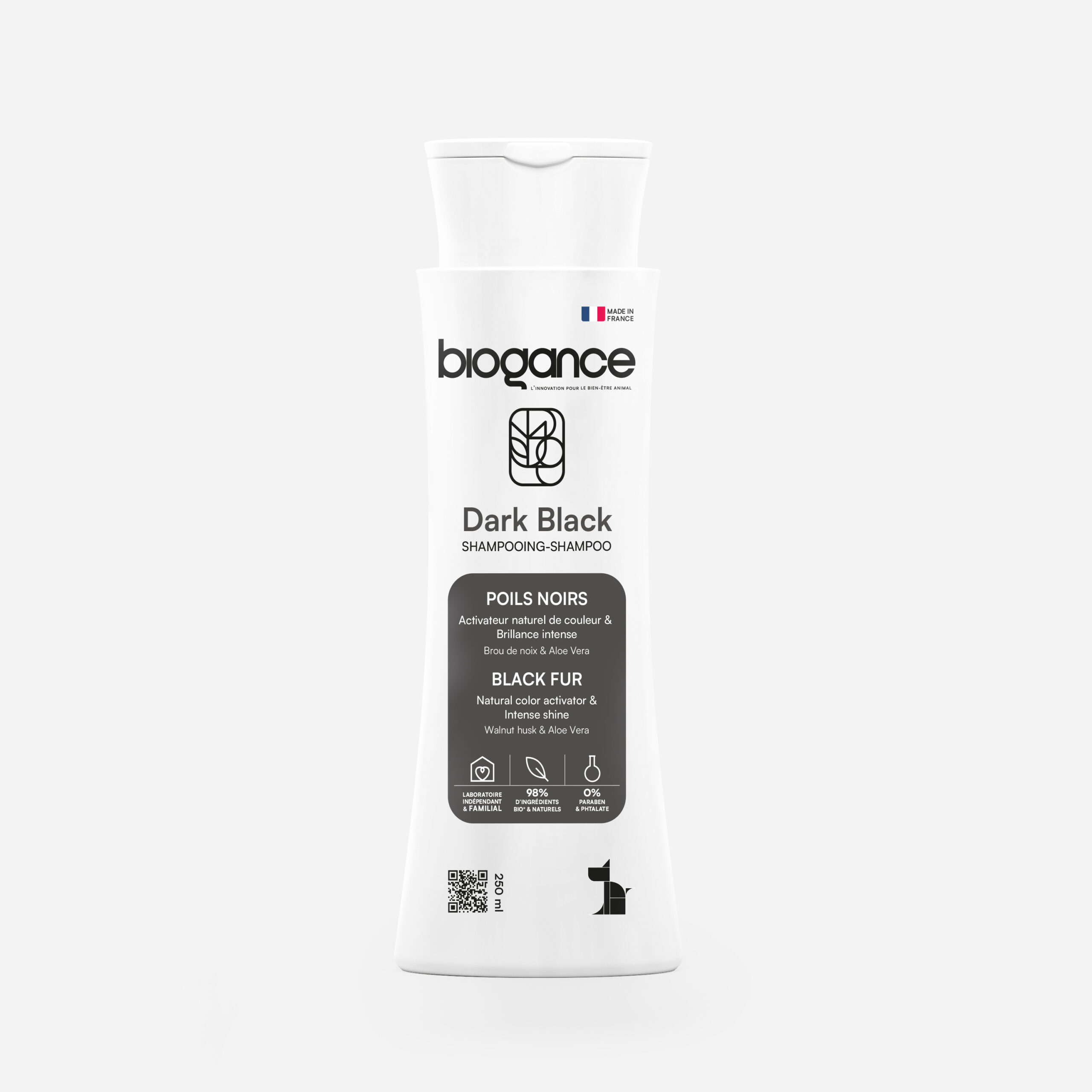 Biogance Dark Black shampoo cani pelo nero noce