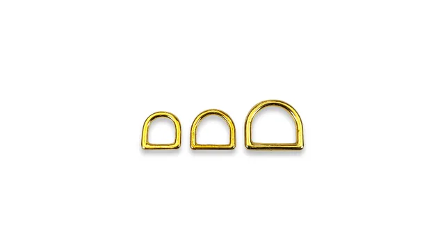 Toscani Anelli a D anello ottone oro 20mm
