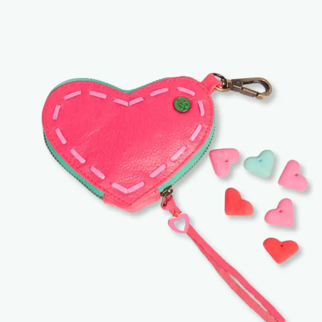 Dog with a Mission Sweety sacchetto premietti pelle rosa cuore