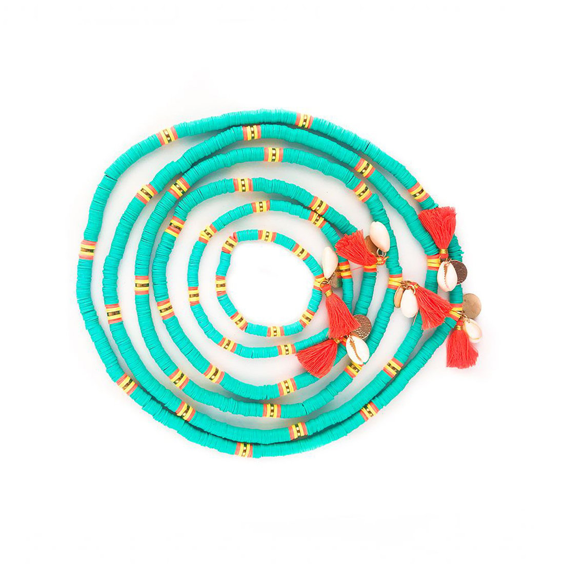 Dog with a Mission Coco Beach Collana Cane XL Turchese 60cm