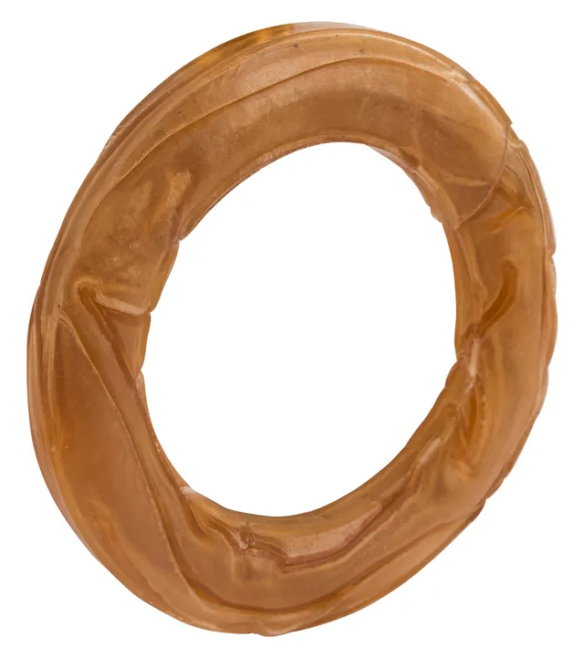 Kerbl Chewy Ring Anello Masticativo Pelle Manzo per Cani