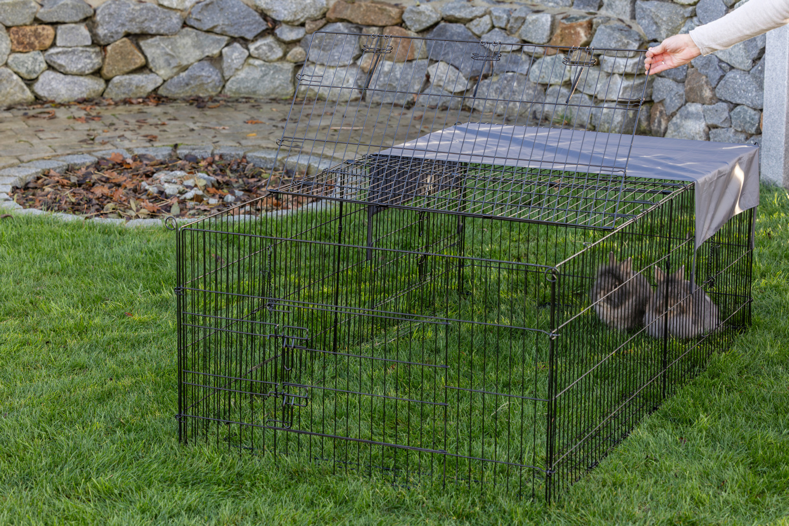 Kerbl Pet Nala recinto conigli esterno metallo antiscavo