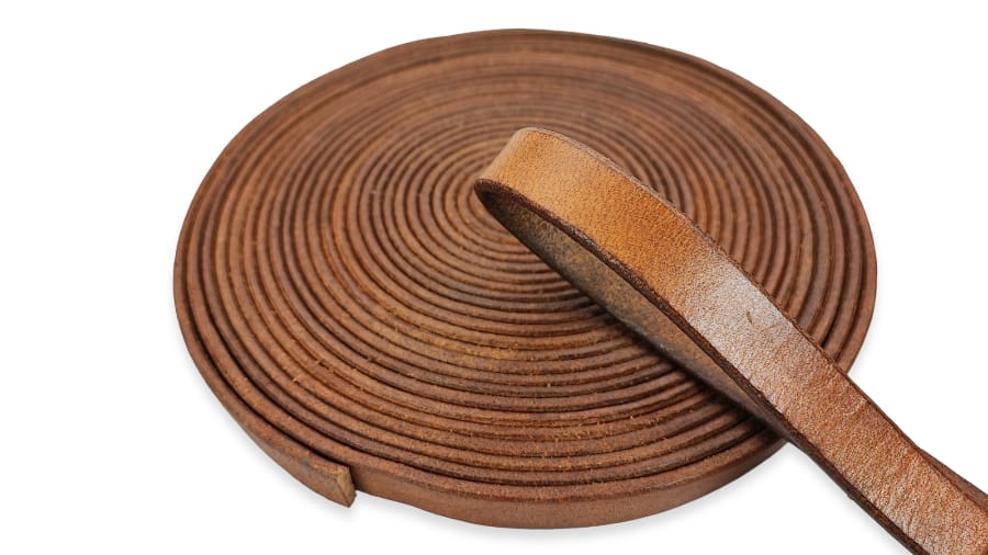Toscani Strisce di Cuoio striscia beige 10 mm cuoio