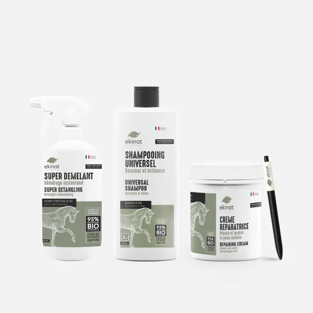 Ekinat Starting Pack Kit Cavallo Shampoo Districante Crema