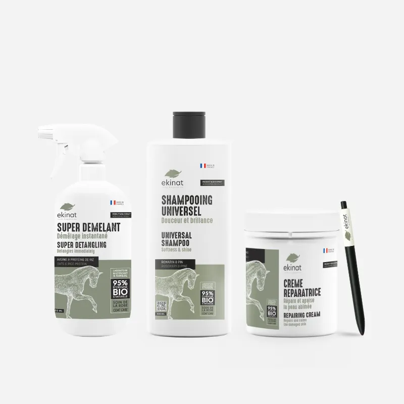 Ekinat Starting Pack Kit Cavallo Shampoo Districante Crema