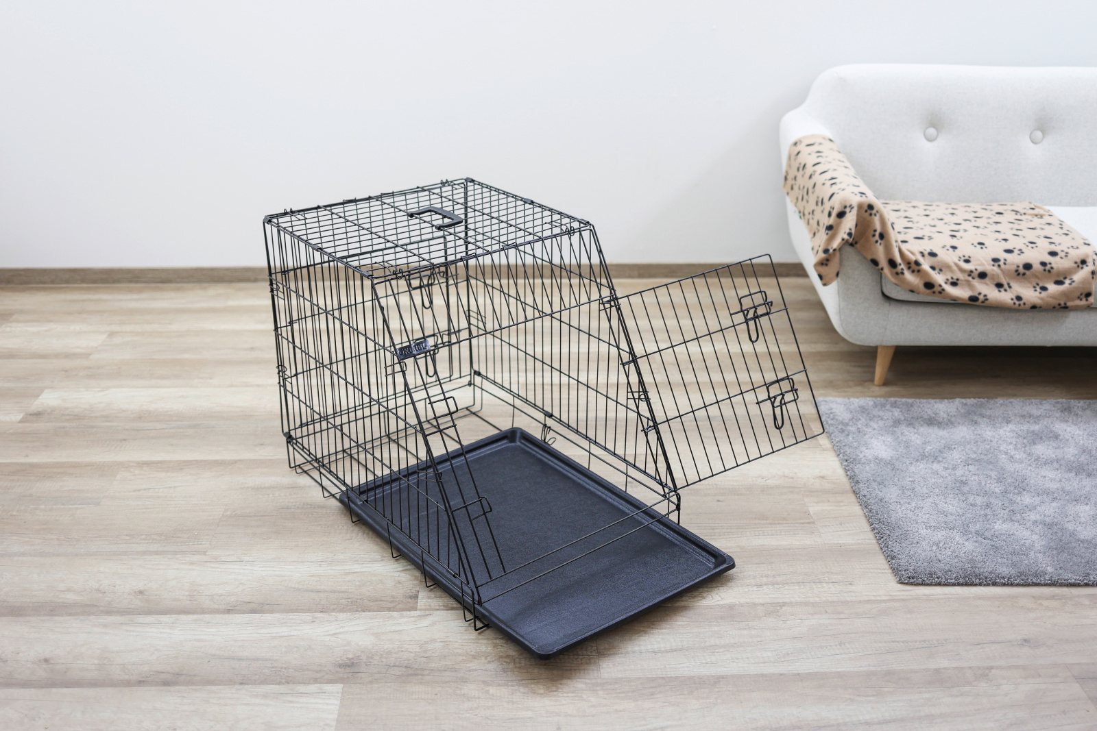 Kerbl Pet Dog Transport gabbia cane metallo pieghevole