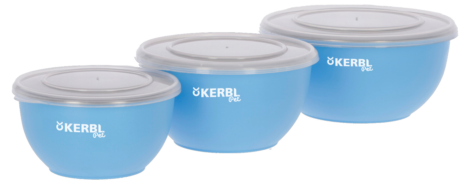 Kerbl Pet Stainless Steel Bowl Set 3 ciotole inox