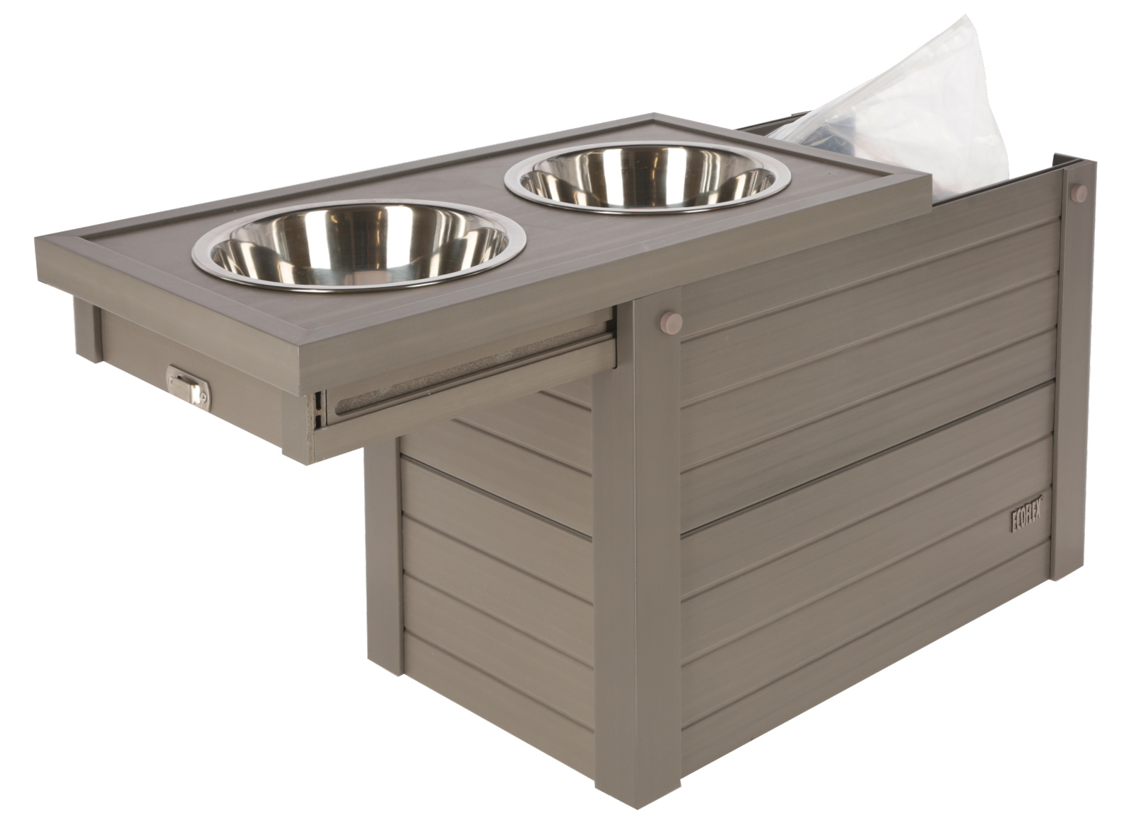 Kerbl Pet Feed and Drink Bar ciotola cane acciaio 30 L