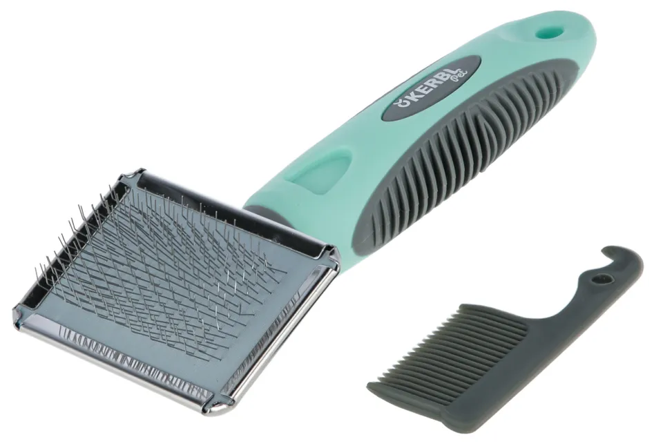 Kerbl Pet Dog Care Soft Slicker Brush spazzola sottopelo morbida