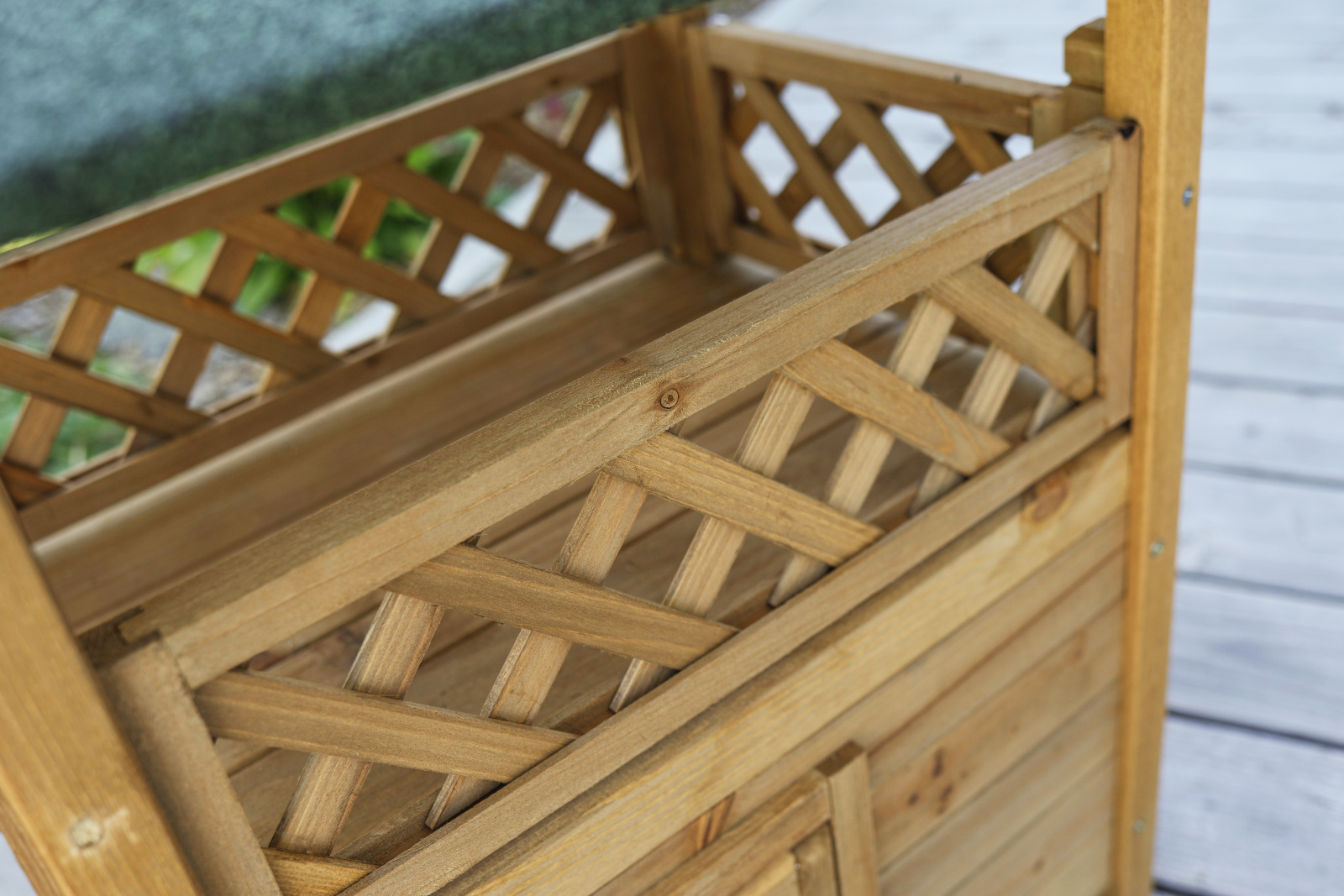 Kerbl Pet Cat Lodge casetta gatto esterno legno veranda