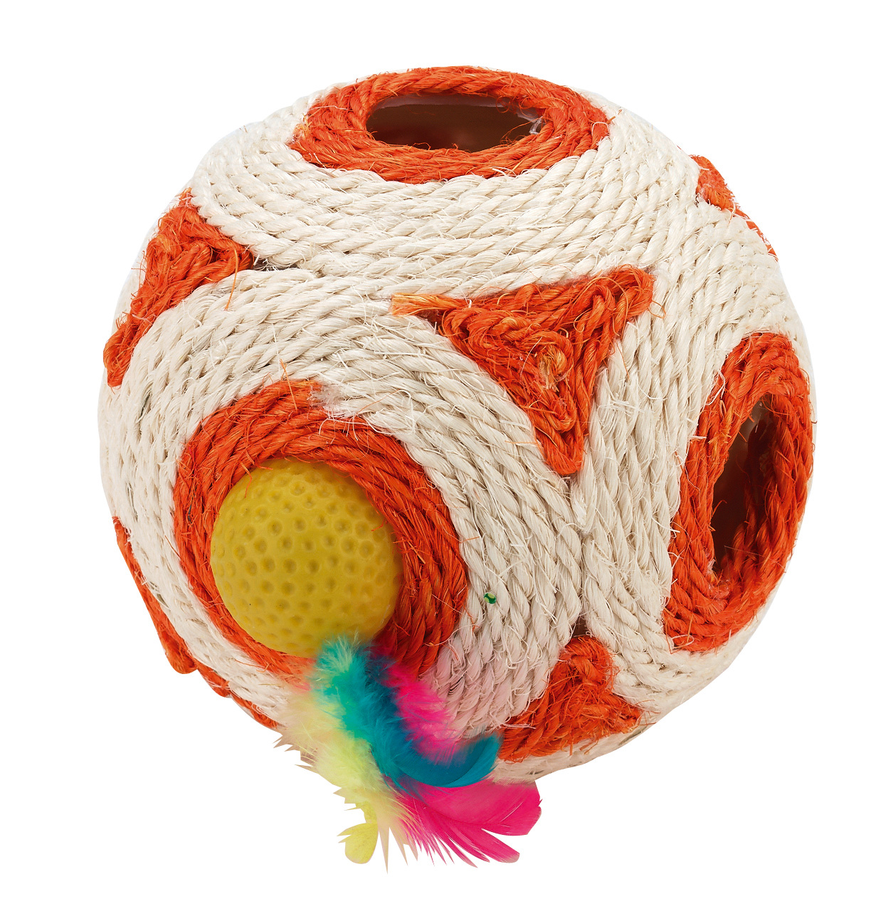 Kerbl Pet Sisal Play Cube Gioco Gatto con Sonaglio