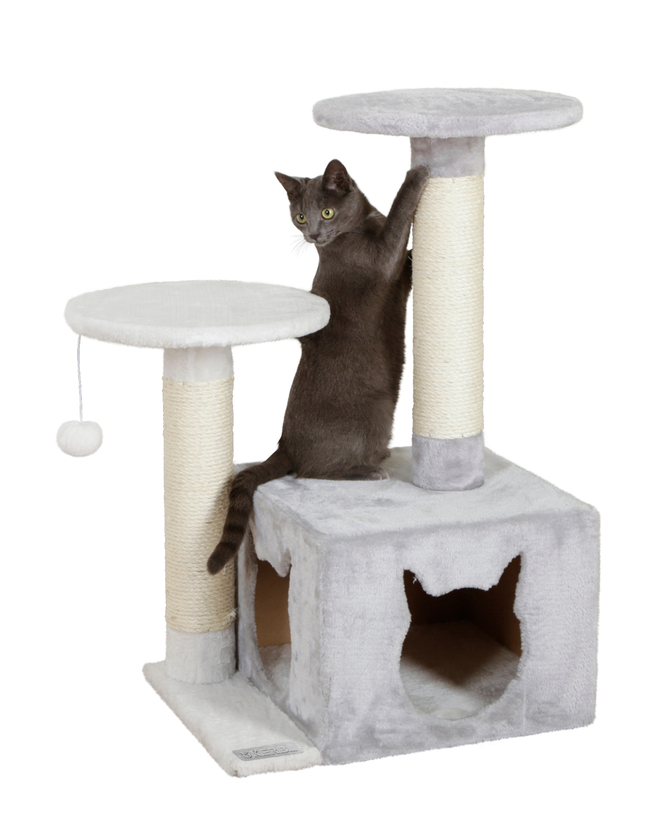 Kerbl Pet Saphir Light albero tiragraffi gatto con cuccia