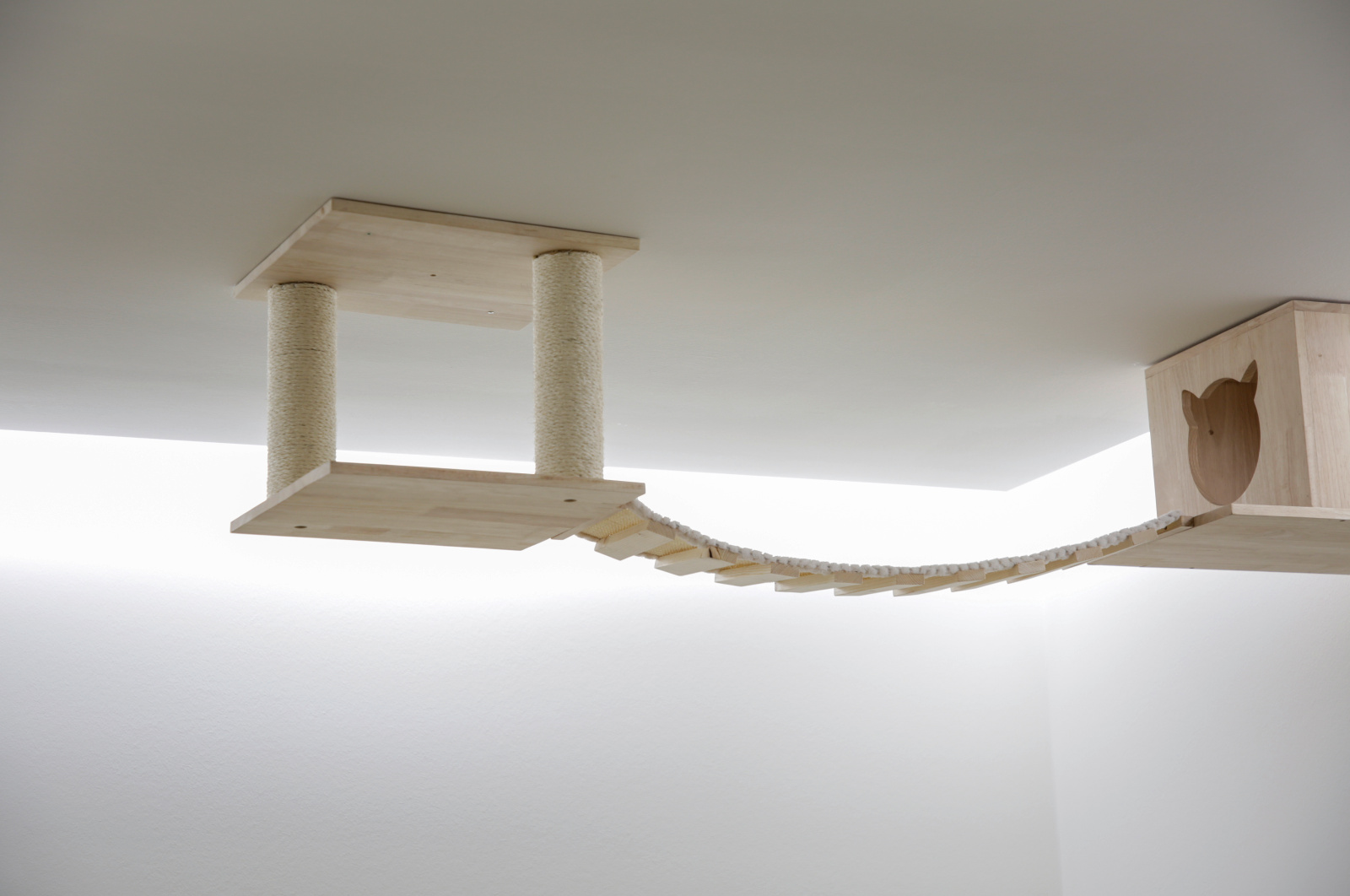 Kerbl Cat Scratch Top parete arrampicata gatto legno 5 pezzi