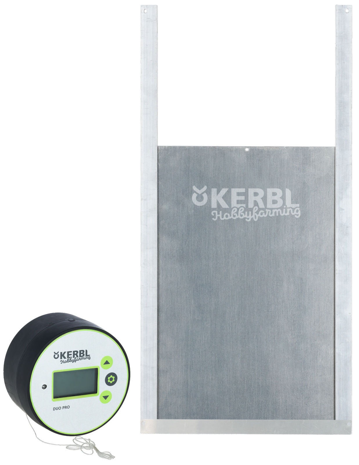 Kerbl Pet Duo Pro porta pollaio automatica con sensore luce