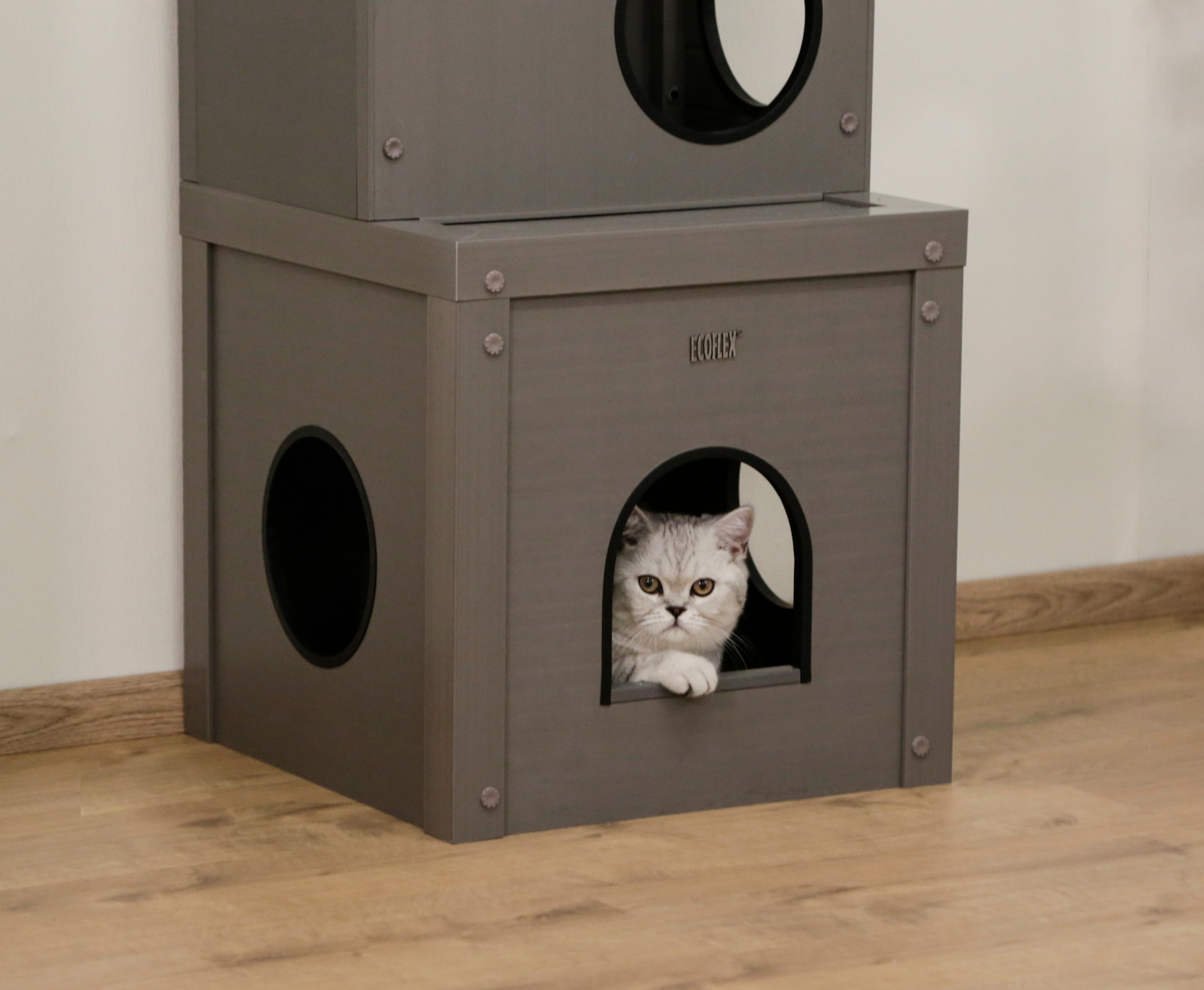 Kerbl Cat Scratch Play House Alex Tiragraffi Casetta 2 Cuccette