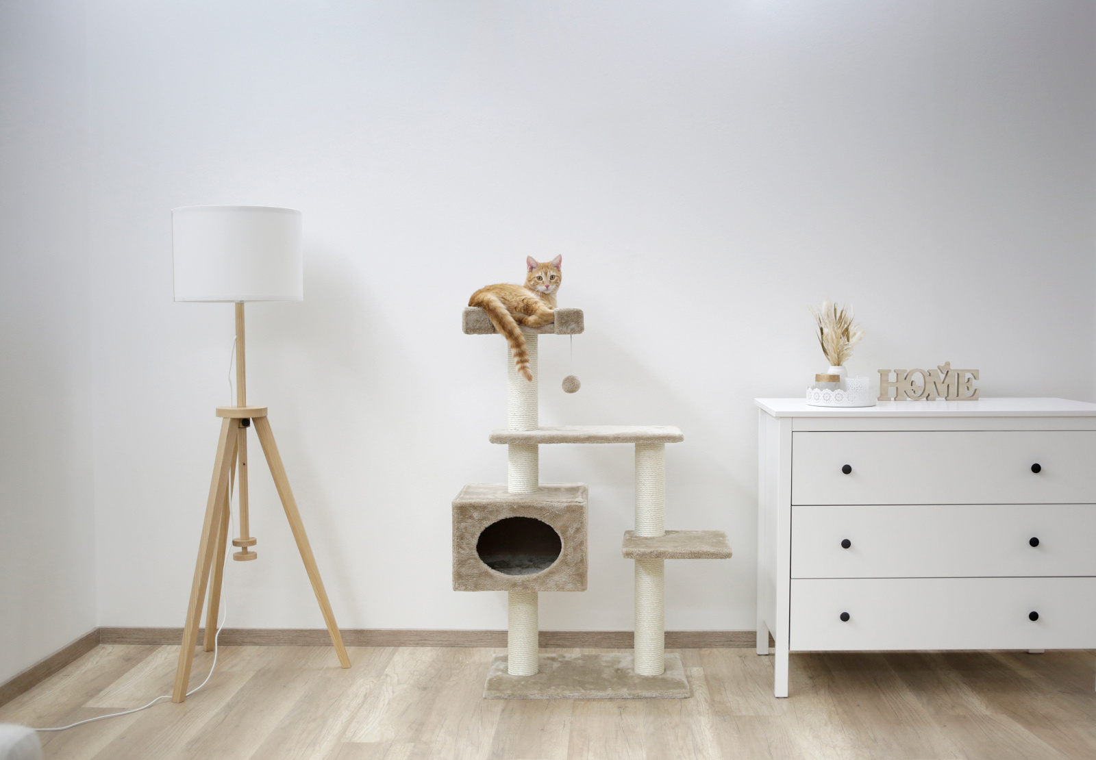 Kerbl Pet Emmy Tiragraffi Albero Gatto con Cuccia Sisal