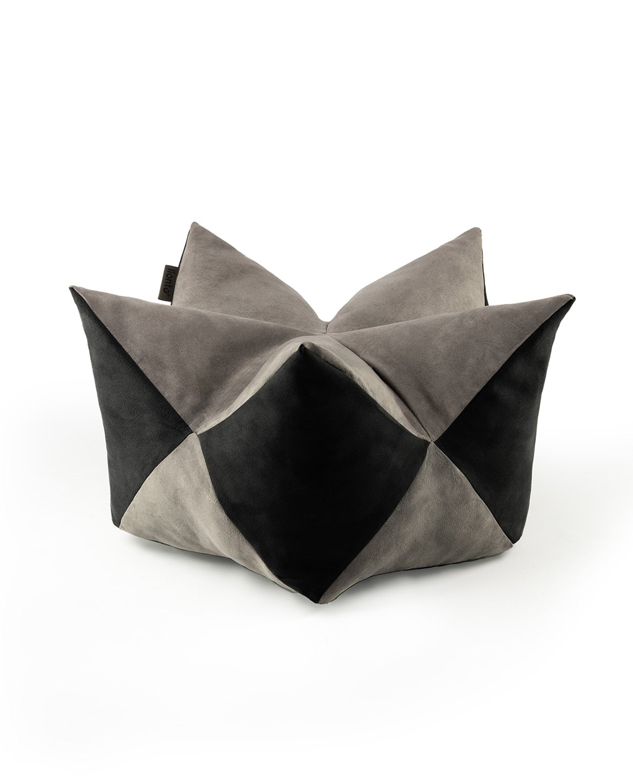 Lionto Katzenbettchen Kronenkissen cuccia gatto grigio 60x35 cm