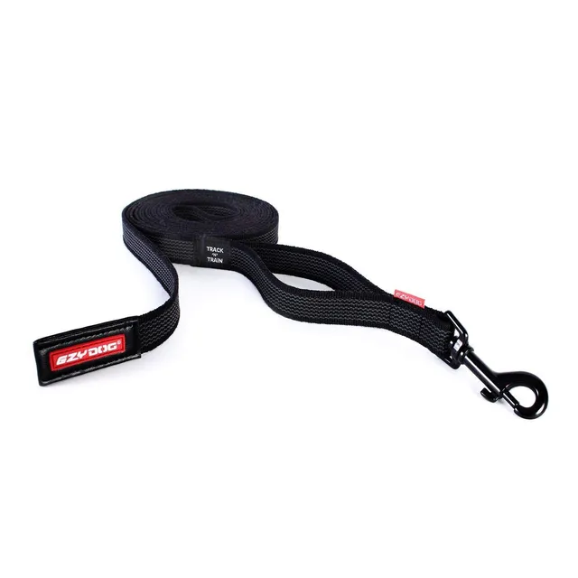 EzyDog Track n Train guinzaglio cane 5 m nero grip