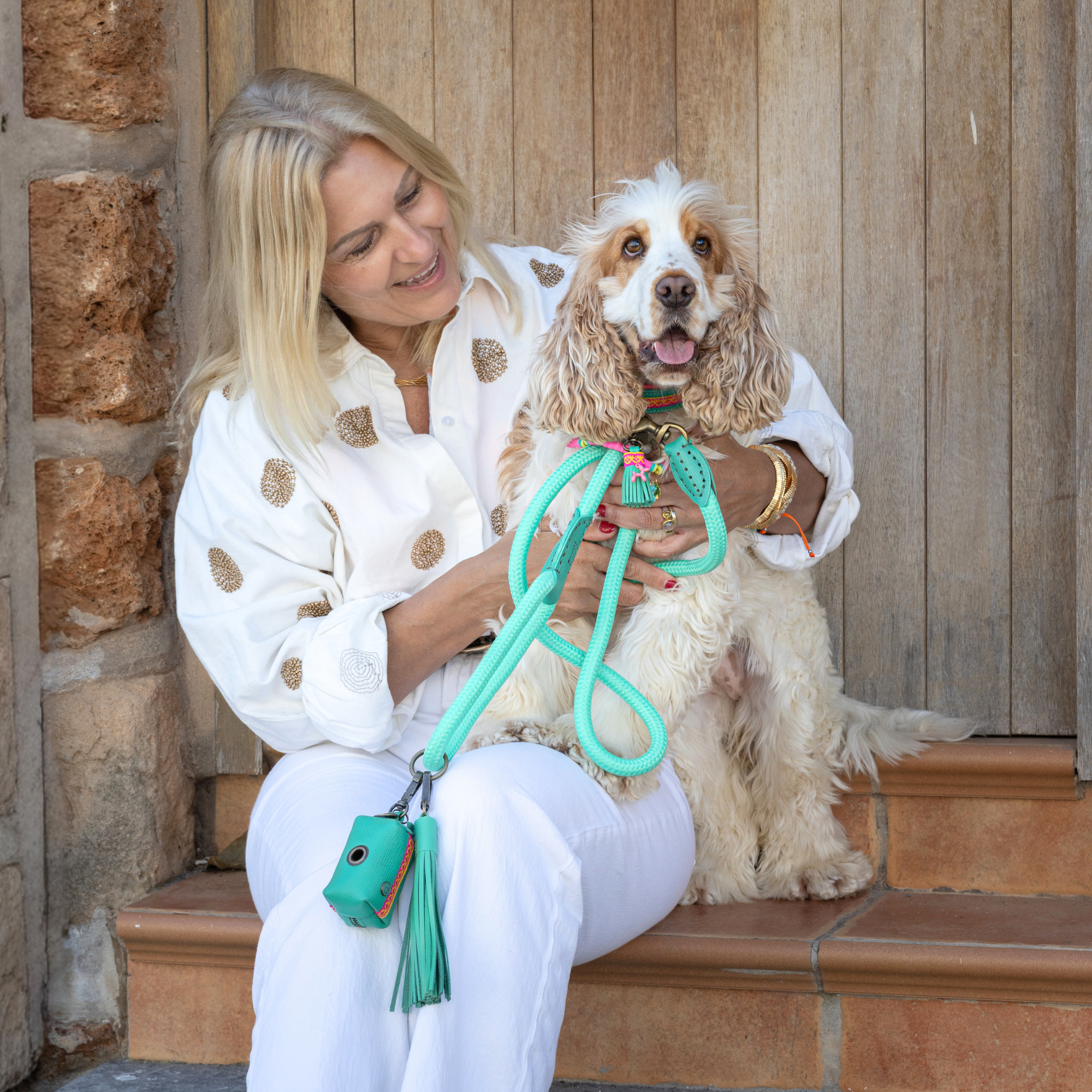 Dog with a Mission Classic Lagoon guinzaglio cane turchese 155 cm S