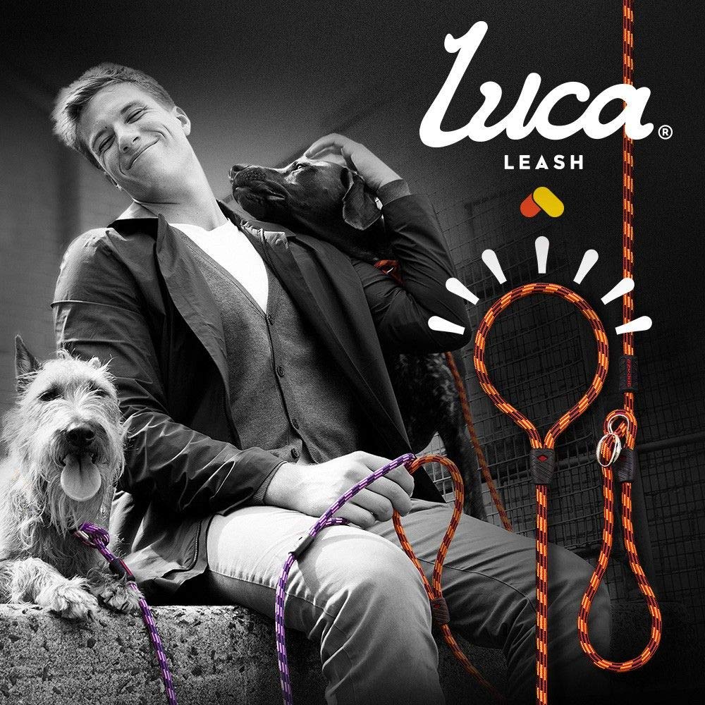 EzyDog Luca Lite Guinzaglio Cane S Rosso 170 cm