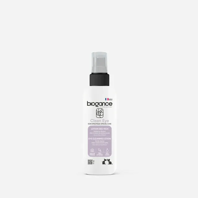 Biogance Clean Eye lozione occhi cane gatto rosa fiordaliso