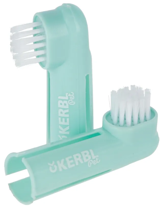 Kerbl Dog Care spazzolini denti cane da dito plastica