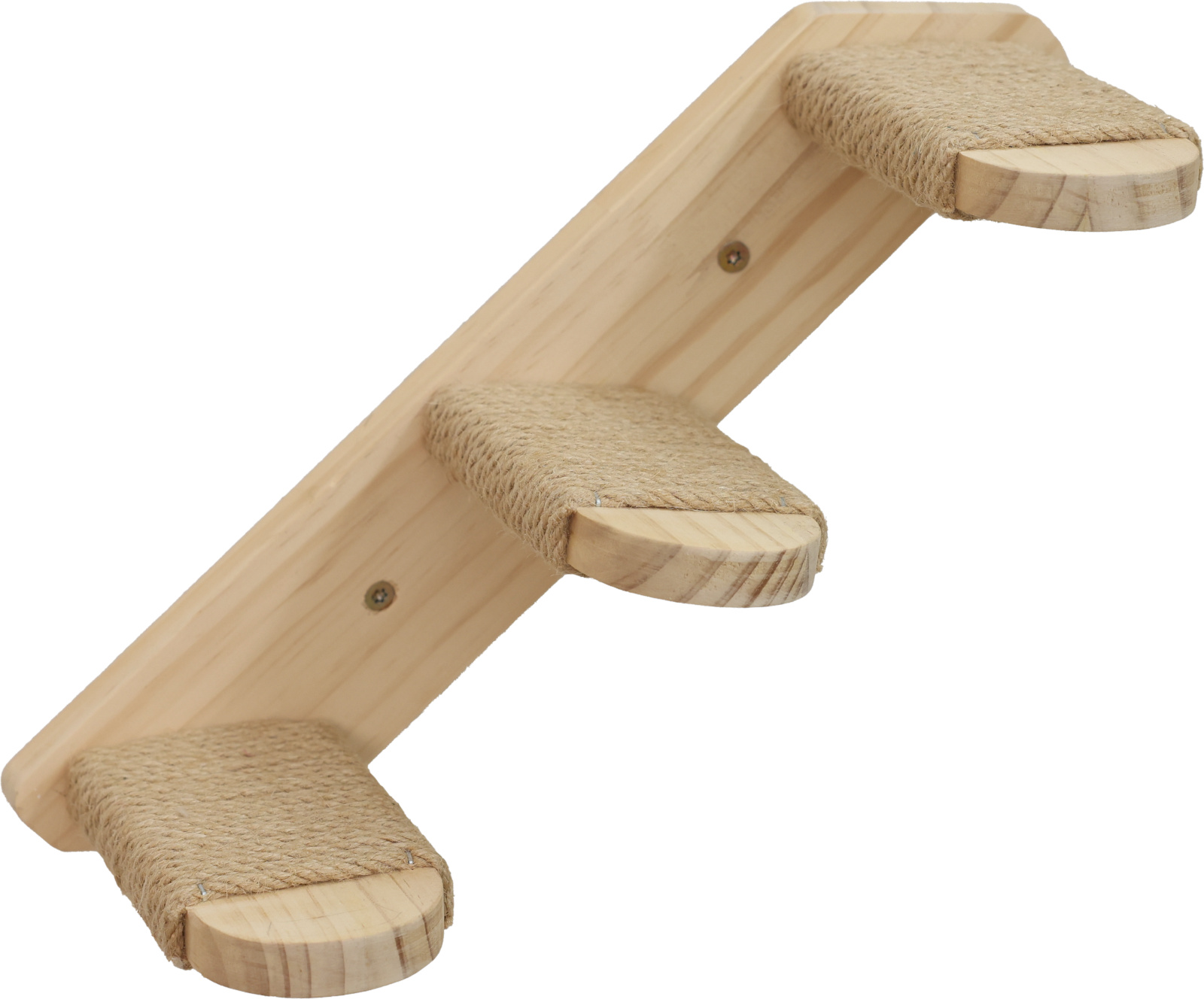 Kerbl Pet Timber Scala Gatto a Parete Legno e Iuta