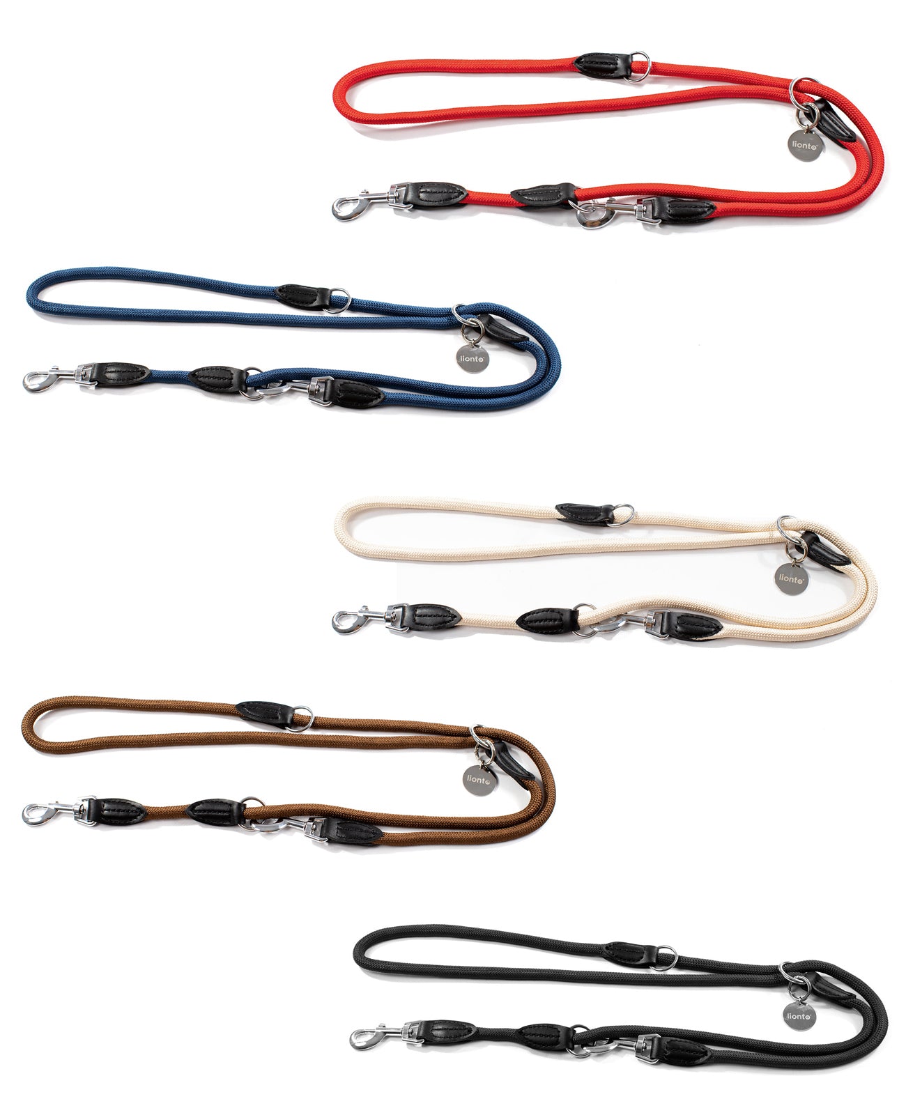 Lionto Hunde-Spaziergang guinzaglio regolabile 200 cm nylon blu