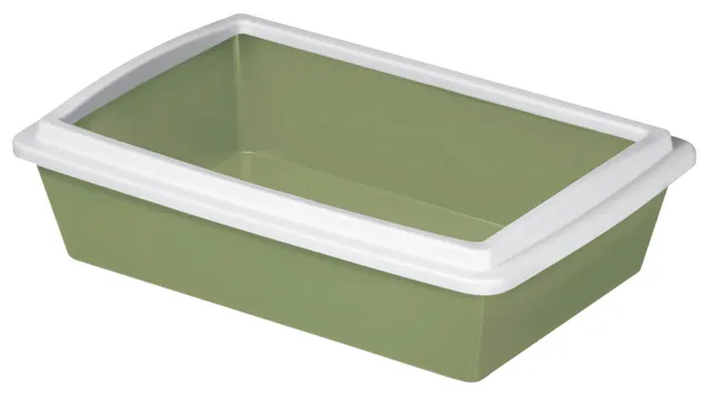 Kerbl Pet Cat Litter Box lettiera gatto con bordo rialzato