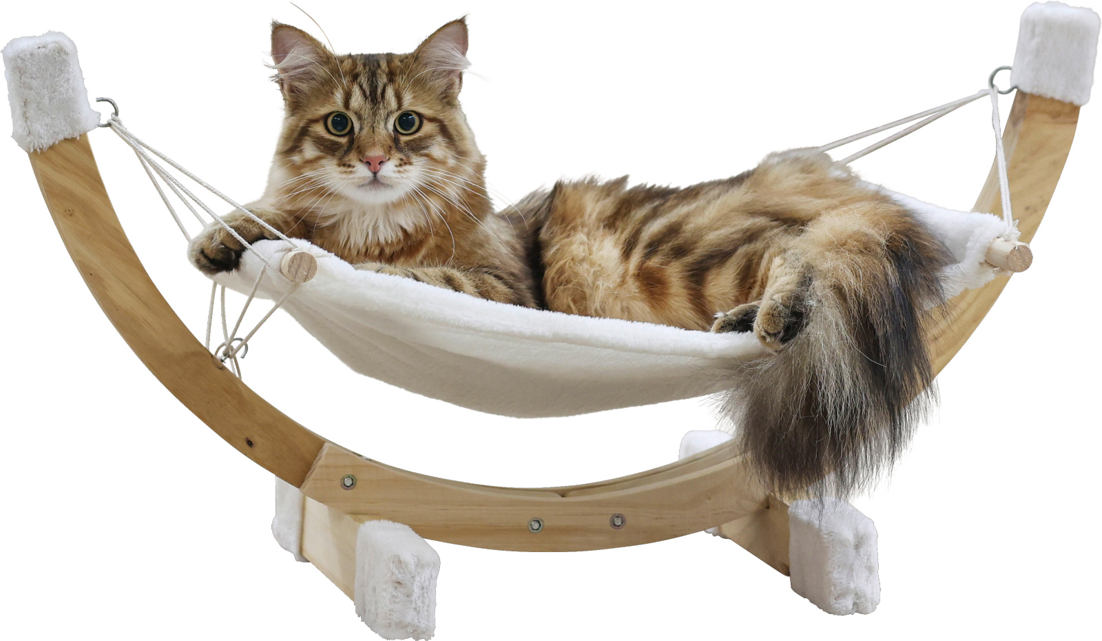 Kerbl Pet Siesta Amaca per Gatti in Peluche con Telaio Legno