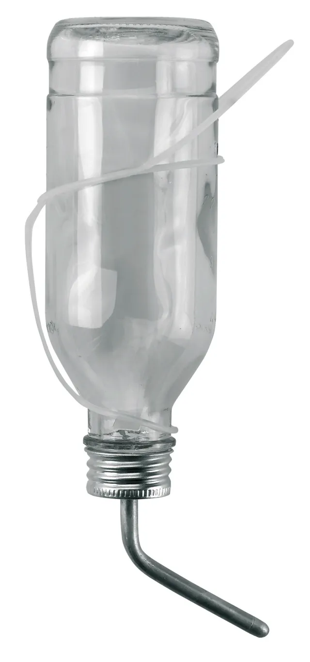 Kerbl Pet Bottiglia Beverino Conigli Tubo Alluminio con Gancio