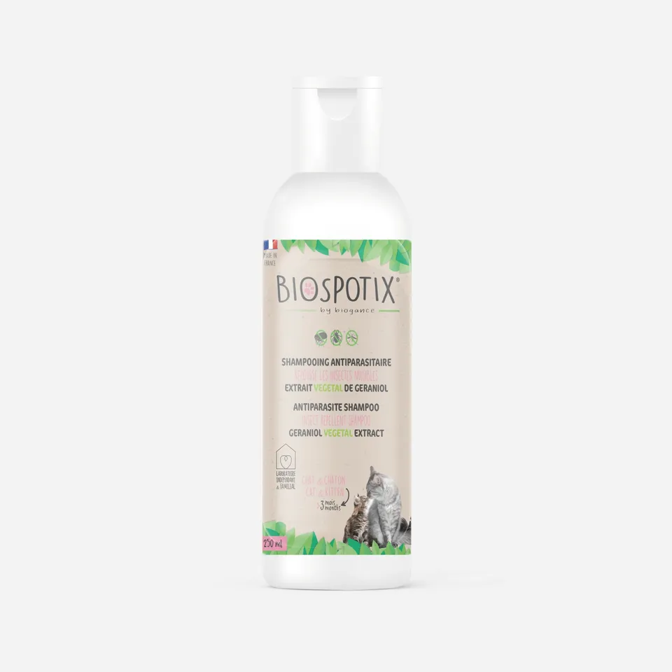 Biogance Biospotix Shampoo Antipulci Gatto al Geraniolo