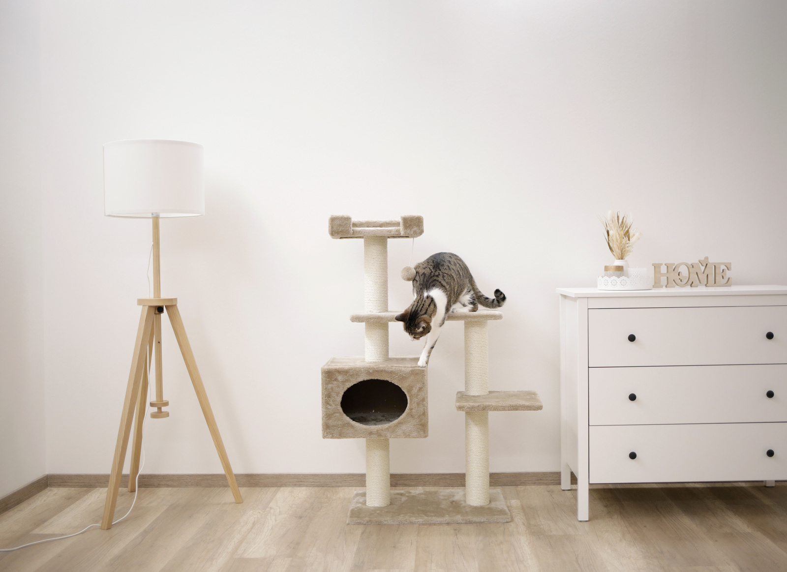 Kerbl Pet Emmy Tiragraffi Albero Gatto con Cuccia Sisal