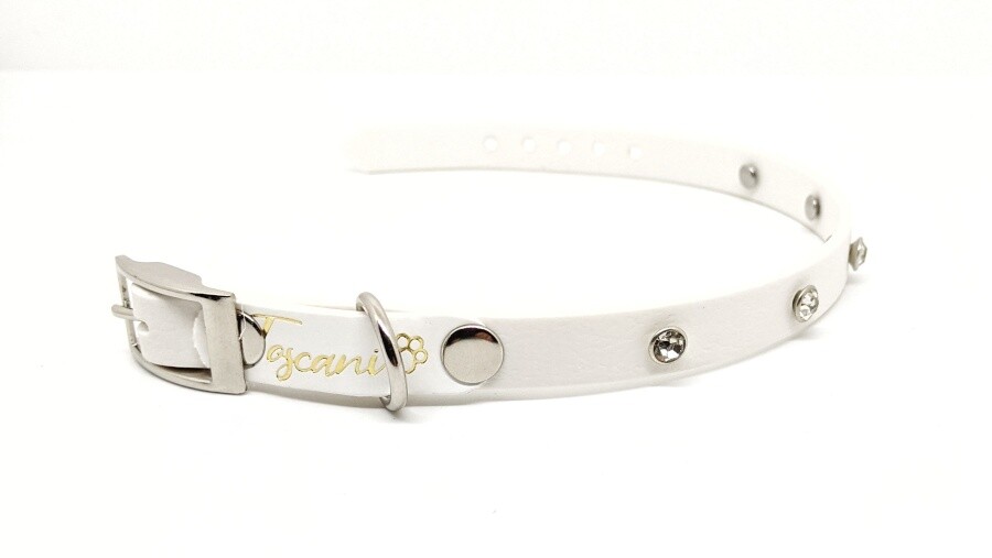 Toscani Waterproof collare Maestà cani taglia piccola con strass