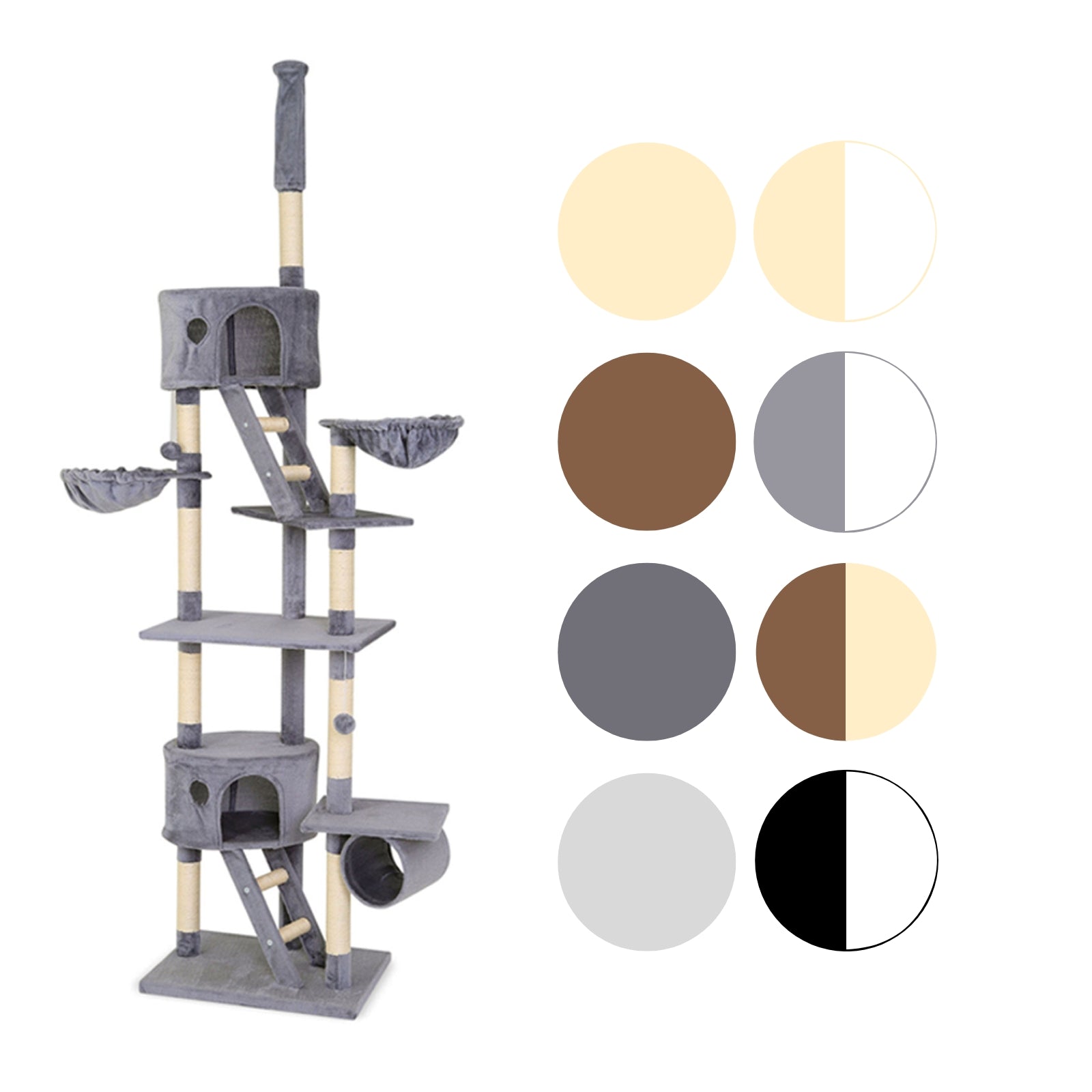 Lionto Katzenkratzbäume tiragraffi XXL 230-250 cm beige