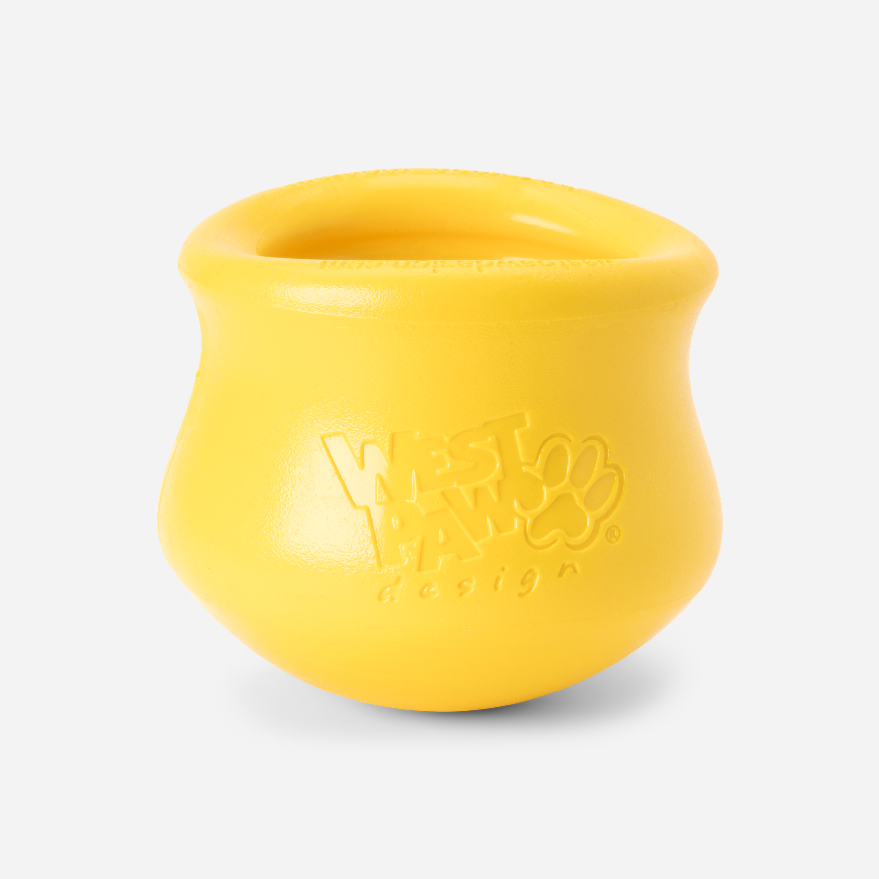 West Paw Toppl Dandelion Giallo puzzle cane