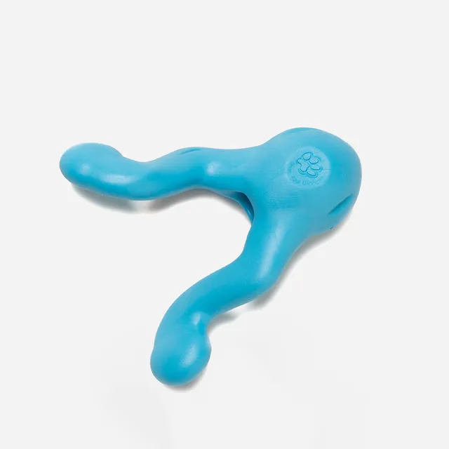 West Paw Tizzi gioco per cani azzurro resistente
