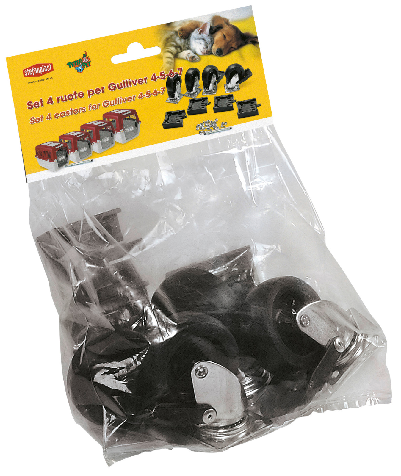 Kerbl Pet Set ruote ricambio trasporto cane box trasportino