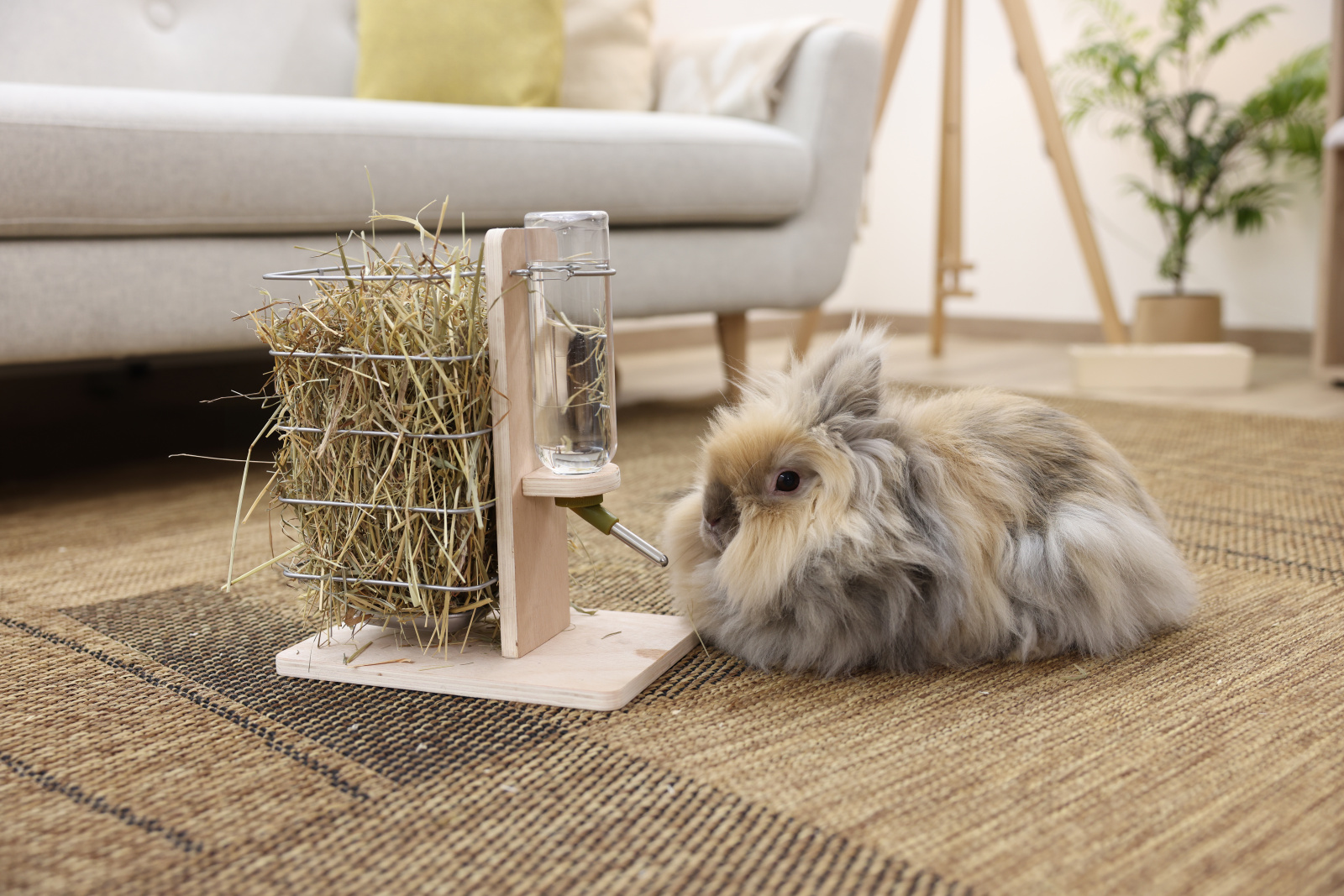 Kerbl Pet Drinking and Feeding Station mangiatoia conigli 2in1